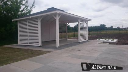 PAVILLON BERLIN KIEFERNHOLZ GRILLPAVILLON GARTENHAUS HOLZGARTENLAUBE 5x4m