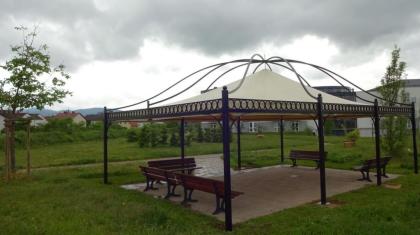 Pavillon Rechteckig Partyzelt Metallpavillon Gartenlaube Gazebo DUBAI BIG Pavill