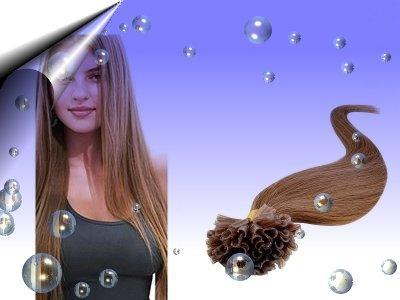 Haarshop & Haarpflege ~ 100 Stück Haar Extension ~ Echthaarsträhnen um 55, 00€