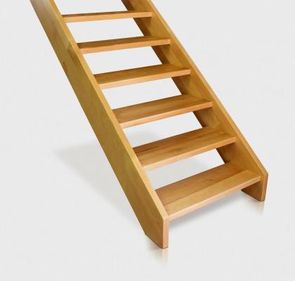 SCHÄTZUNG FREITRAGENDE TREPPEN ZUR SELBSTMONTAGE TYP U, L MASSIVHOLZ