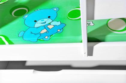 Kinderbett mit Sternen Babybett Jugendbett Matratze 80x160 Bettkasten Lattenrost