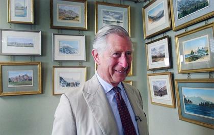 Prinzessin Diana Kunstwerk. Signiert von Prinz Charles. NEU. Kunstdruck. Rarität