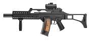 Softair-Sturmgewehr Einzel/Dauerfeuer HBM-SWAT Elektrik & 20 Zielscheiben