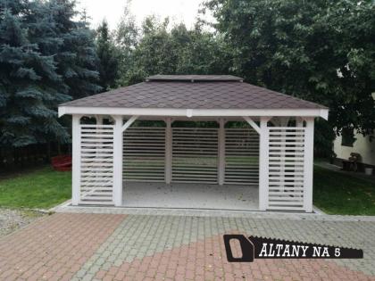 HOLZGARTENLAUBE CIECHANÓW GARTENHAUS GRILLPAVILLON KIEFERNHOLZ PERGOLEN 3x4m