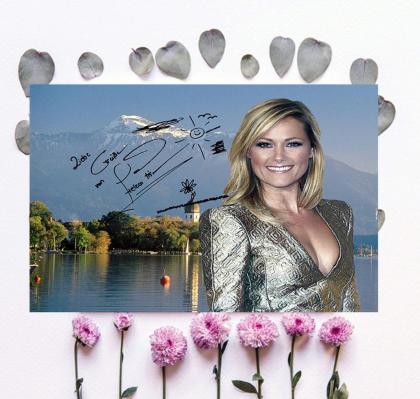 HELENE FISCHER Star souvenir 60x45 cm. Geschenkidee. Starposter. Deko. Kunstdruc