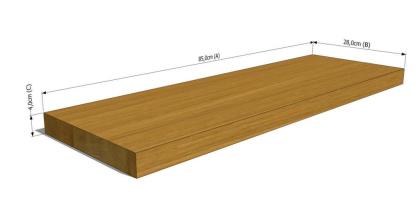 HOLZSTUFEN HOLZTREPPENSTUFEN BUCHENHOLZ MASSIVHOLZSTUFEN LACKIERT 85x28x4cm