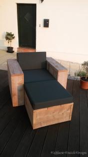 Bequemer Bauholz Lounge-Sessel Balingen von www.exklusivdutchdesign.de