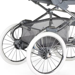 Edler Kinderwagen im Retro-Look mit weißen Speichenrädern NEU