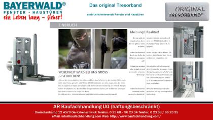 Bayerwald Holzfenster Tresorbandfenster HA87 mit wetterfester Aluminium Schale