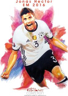 Original Aquarell-Gemälde zur EM 2021 