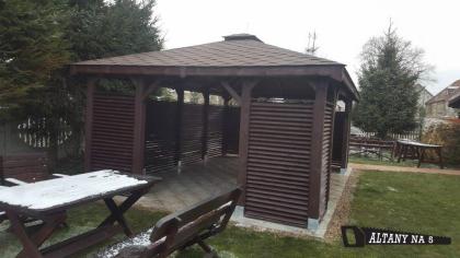 GARTENHAUS GDANSK GARTENLAUBE KLEBEDACH HOLZ KIEFERNHOLZ HOLZPAVILLON 6x4m