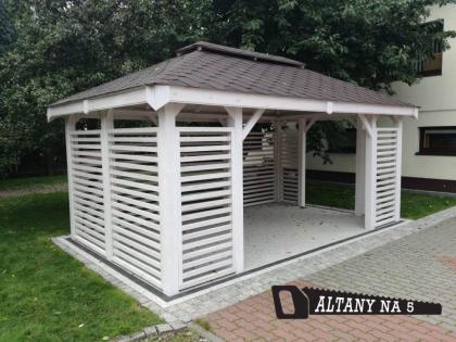 HOLZGARTENLAUBE CIECHANÓW GARTENHAUS GRILLPAVILLON KIEFERNHOLZ PERGOLEN 3x4m