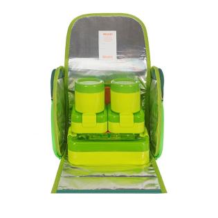 LUNCH BOX Grün Wendy Set für Schule Lunchbox Lunchboxen Snackbox