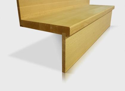 STUFE 95x28x4cm + SETZSTUFEN HOLZTREPPENSTUFEN HOLZSTUFEN MASSIVHOLZ BUCHENHOLZ
