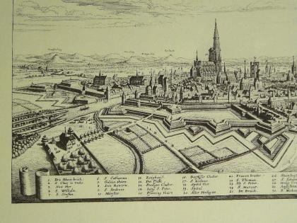 Alte Grafik von Straßburg (B052)
