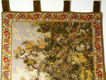Bildteppich Gobelin auf der Schaukel antik G047