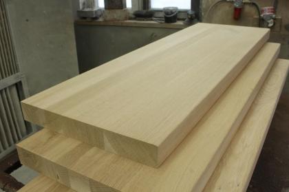 HOLZTREPPENSTUFEN MASSIVSTUFEN EICHENHOLZ BEIZE UNBEMALT 100x28x4cm