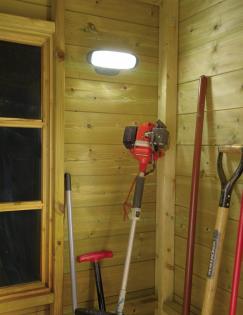 Innenraumleuchte, Solar, sep. Solarmodul, 10 weiße LEDs