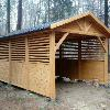 HOLZÜBERDACHUNG GARAGENVORDACH GARTENHAUS 3, 5x5m NEUWARE