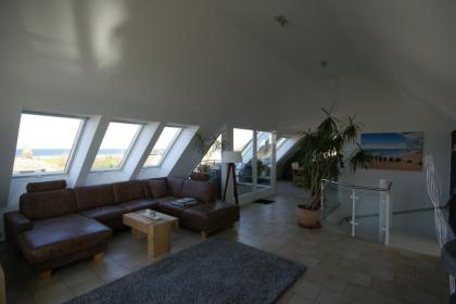 Luxuriöse Ostsee-Ferienwohnung Meeresblick mit Dachterrasse, Meerblick, Kamin un
