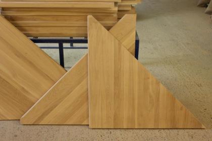 HOLZTREPPENSTUFEN HOLZSTUFEN MASSIVHOLZSTUFEN EICHENHOLZ UNBEMALT 95x28x4cm