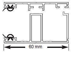 Alu Verlegesystem für 16mm PC Stegplatten