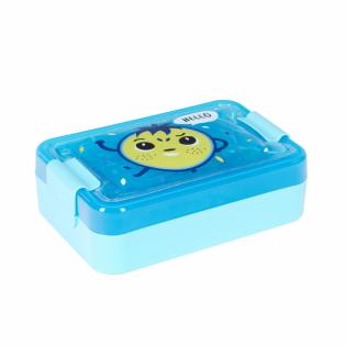 LUNCH BOX Blau Bill Set für Schule Lunchbox Lunchboxen Snackboxen Snackbox