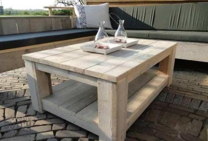 Bauholz Beistelltisch Kronach von www.exklusivdutchdesign.de