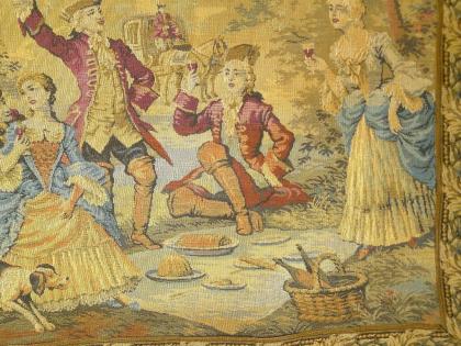 Gobelin antik Jagdbildteppich 115x69 (G029)