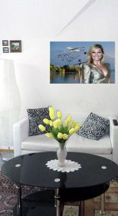 HELENE FISCHER Star souvenir 60x45 cm. Geschenkidee. Starposter. Deko. Kunstdruc