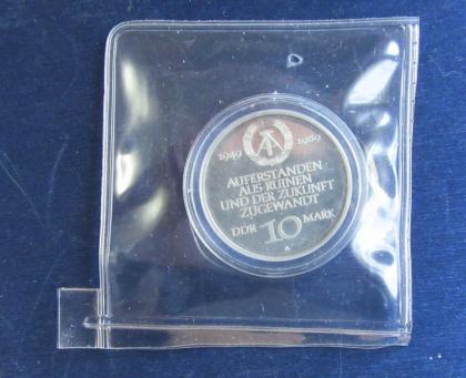 Viele DDR-Münzen - polierte Platte in OVP