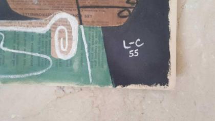 Avantgarde Collage Signierd Le Corbusier