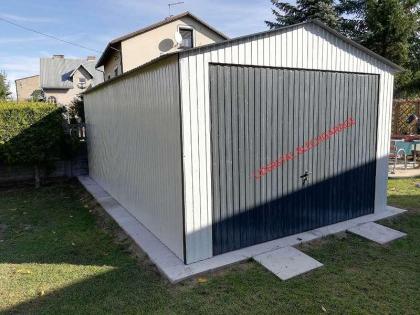 Blechgarage 4x6 m Garage KFZ Lager Schuppe | mit Aufbau Anthrazitgrau