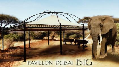 Pavillon Rechteckig Partyzelt Metallpavillon Gartenlaube Gazebo DUBAI BIG Pavill