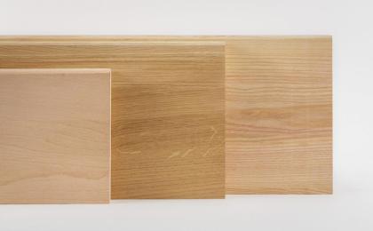 HOLZTREPPENSTUFEN EICHENHOLZ TREPPEN HOLZSTUFEN MASSIVHOLZ LACKIERT 85x28x4cm