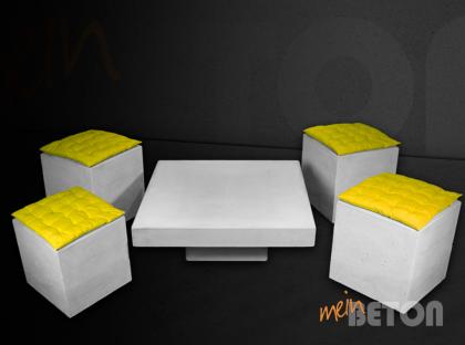 Couchtisch aus Beton, Betontisch, Loungetisch aus Beton, Tisch aus Beton, Betonm