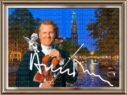 André Rieu Fotodruck signiert. NEU. Souvenir. Rarität. Andenken.