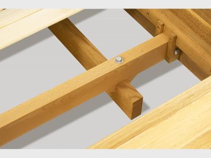 REINER EICHENBETT BETT AUS MASSIVHOLZ LATTENROST AUS KIEFERNHOLZ