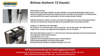 Brömse Alutherm 72 Aluminium Haustür – Beratung, Verkauf, Montage