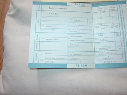 Schallplatten von 1954 (singles) 