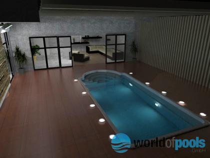  GFK Schwimmbecken Niagara 7,5x3,2x1,5 Swimming Pool