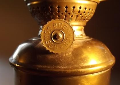 Originale Kosmos Brenner Petroleum Kupfer Sammlung Lampe 