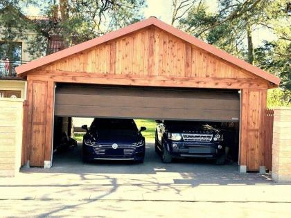 HOLZÜBERDACHUNG FÜR AUTO GARAGENVORDACH HOLZGARAGENHAUS CARPORT PAVILLONS 5x5m