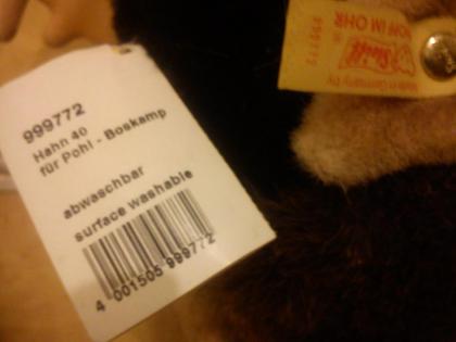 Steiff Hahn Chloraldurat Sonderanfertigung