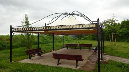 Pavillon Rechteckig Partyzelt Metallpavillon Gartenlaube Gazebo DUBAI BIG Pavill