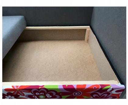 Ecksofa Kindersofa Schlaffunktion Kissen links/ rechts Klappsofa Pony Muster bis