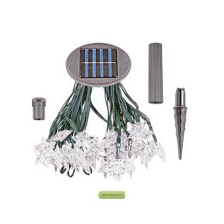 Lichterkette Solar, 48 weiße Leuchtdioden