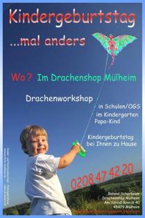 Papa & Kind Drachenbasteln Mülheim Nrw Kita / Kiga Kindergeburtstag Mülheim an d
