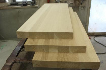 HOLZTREPPENSTUFEN MASSIVSTUFEN EICHENHOLZ BEIZE UNBEMALT 100x28x4cm