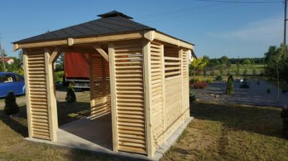 GARTENHAUS GARTENLAUBE DOPPEL IMPRÄGNIERUNG MIT DREWNOCHRON KIELCE 3, 5x3, 5m